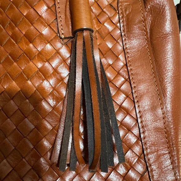 Noonday collection Monterrey leather basket weave bag - Picture 9 of 13